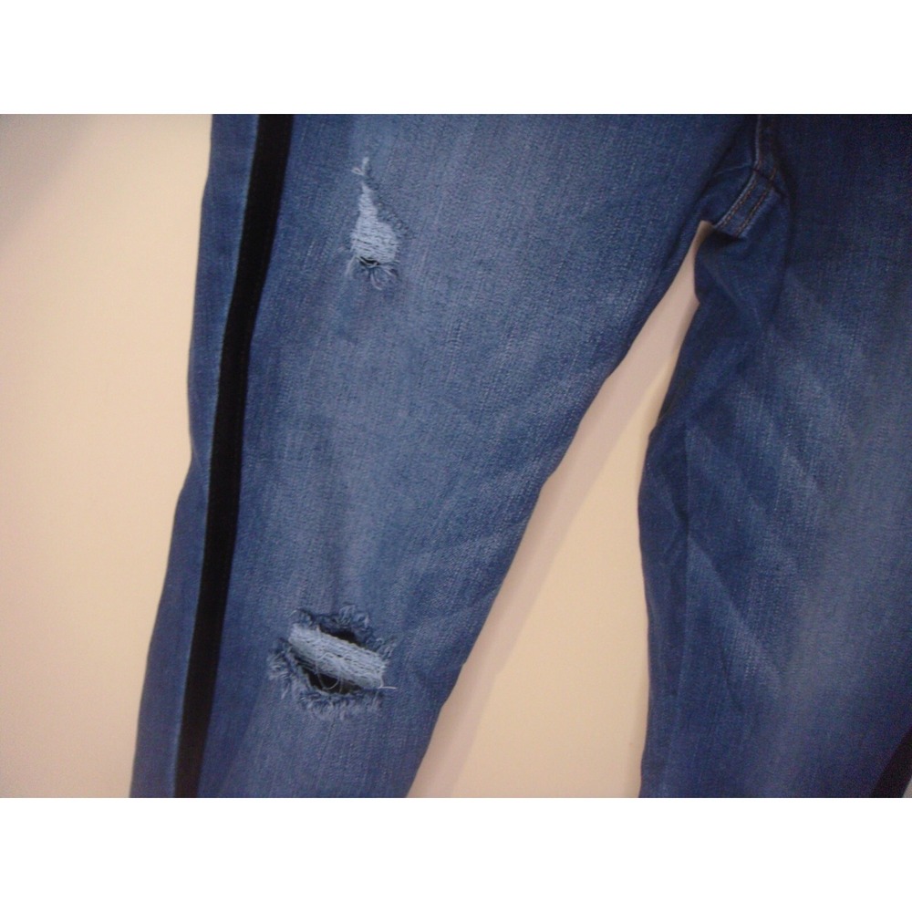 ANA skinny ankle womens‎ blue jeans 14 mid rise slim fit velvet sides distressed - Picture 4 of 9